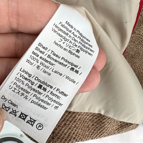 J.Crew Shrunken Fit Wool Blazer Jacket in Tan Size 14 - Picture 12 of 13